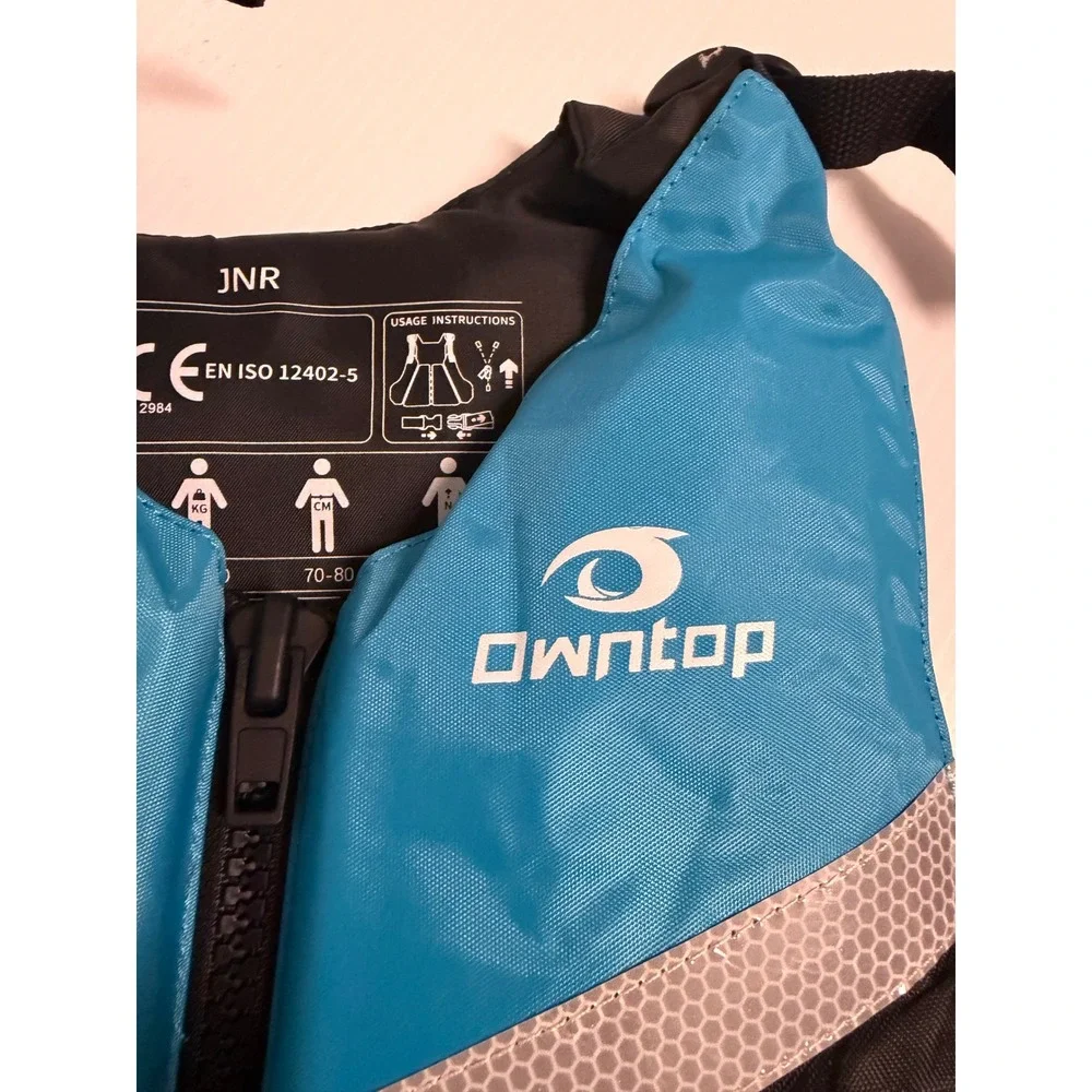 Owntop Kids Swim Vest Life Jacket Blue Black Adjustable Flotation Aid JNR